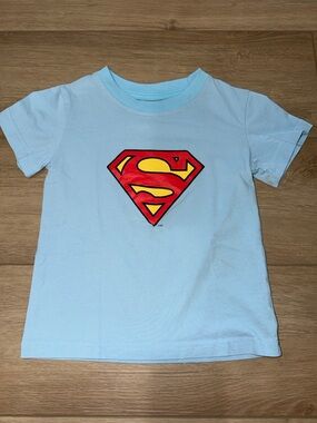Superman Logo Light Blue Kids Tee size 12 months